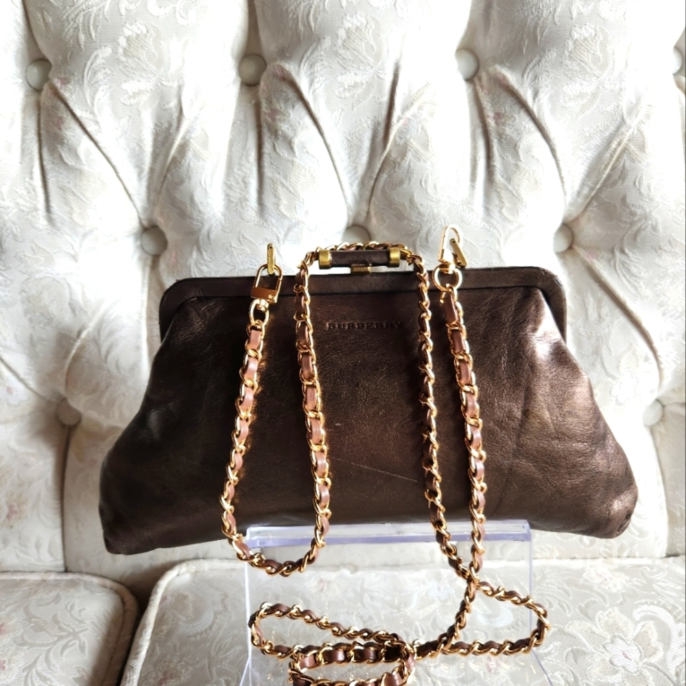 Burberry Brown Leather Clutch - Picture 8 of 9